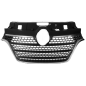 GRIGLIA PARAURTI ANTERIORE CENTRALE NERA-CROMATA CON PROFILI NERI RENAULT MASTERMASCOTT III FV 20192024