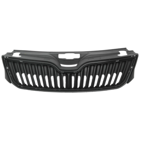 GRIGLIA PARAURTI ANTERIORE NERA CON FORI MODANATURA SKODA RAPID NH3NK3NK6NH1 20122019