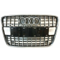 GRIGLIA PARAURTI ANTERIORE CENTRALE NERA E CROMATA AUDI Q7 4LB 20092015