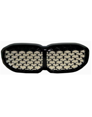 GRIGLIA PARAURTI ANTERIORE NERA LUCIDA BMW SERIES 1 F40 20192024