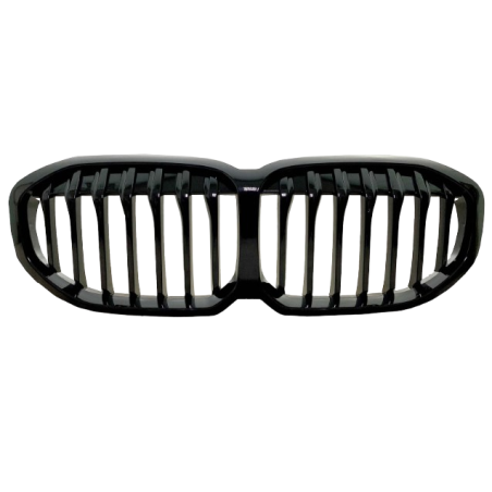 GRIGLIA PARAURTI ANTERIORE NERA LUCIDA LINEA SINGOLA BMW SERIES 1 F40 20192024