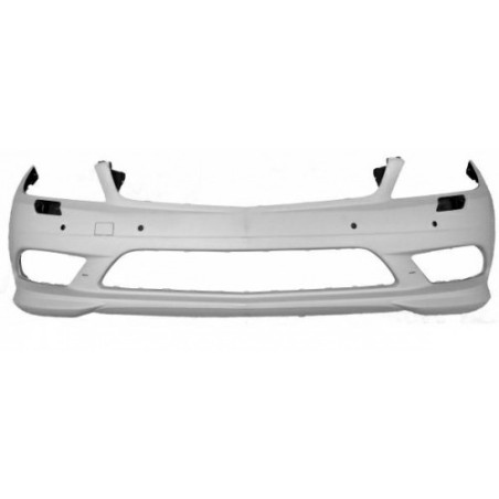 PARAURTI ANTERIORE CON PRIMER CON FORI SENSORI CON LAVAFARI MERCEDES-BENZ C CLASS W204 20112014       VERS AMG