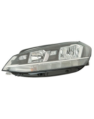 PROIETTORE DESTRO H7-H9-WY21W CON PARABOLA NERA CON MOTORE CON LUCE DIURNA A LED VOLKSWAGEN GOLF VII BQ 20162019      , VOLKSWA