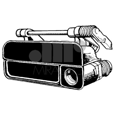 MANIGLIA ESTERNA ANTERIORE DESTRO CON CHIAVE LANCIA DELTA 836 19932000