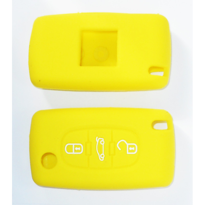 COVER CHIAVE GIALLO 3 TASTI: TASTO APERTURA TASTO CHIUSURA TASTO PORTELLONE PEUGEOT 207 WDWAWC 20062014      , PEUGEOT 307 3A3C
