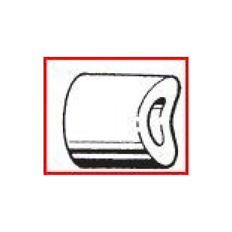 STAFFA DISTANZIALE CROMATO PER TUBI PARAURTI FIAT 500 F  L  R 19651975