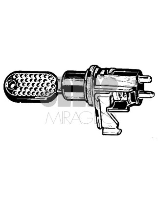 CHIUSURA COFANO IN PLASTICA SENZA CILINDRETTO CHIAVE NERO POSTERIORE FIAT PANDA 141 19862003