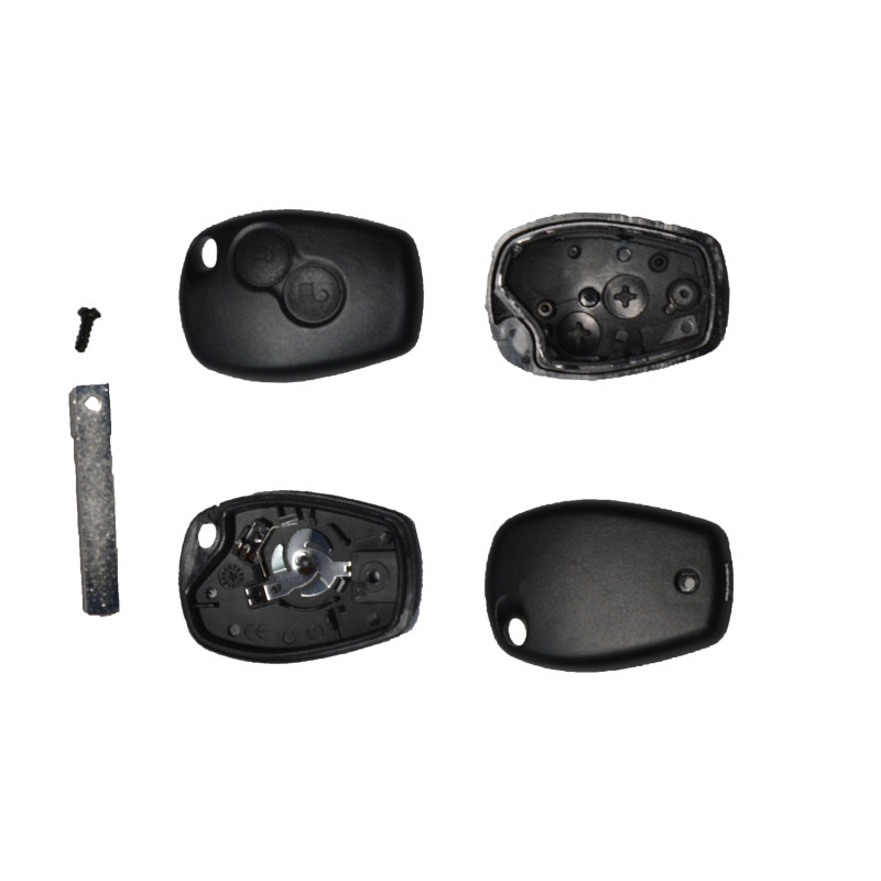 GUSCIO CHIAVE NERO 2 TASTI: CON VITE TASTO APERTURA TASTO CHIUSURA LAMA VA2 DACIA SANDERO I BS 20082012      , RENAULT CLIO IIC