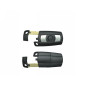 GUSCIO CHIAVE NERO CON TASTI ARGENTO 3 TASTI: TASTO APERTURA TASTO CHIUSURA TASTO PORTELLONE LAMA DI EMERGENZA BMW SERIES 1 35D
