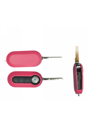 GUSCIO CHIAVE ROSA 3 TASTI: TASTO APERTURA TASTO CHIUSURA TASTO PORTELLONE LAMA SIP22 FIAT 500 312 20072015      , FIAT 500 L 3