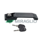 MANIGLIA ESTERNA SENZA FONDELLO NERO ANTERIORE SINISTRO CON CHIAVE FIAT DUCATO I 290 19891994