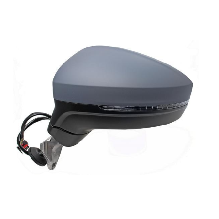 RETROVISORE ELETTRICO SINISTRO 15 PIN CON PRIMER TERMICO ASFERICO RICHIUDIBILE ELETTRICAMENTE CON FANALINO INTEGRATO CON LUCE D