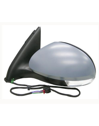 RETROVISORE ELETTRICO SINISTRO 6 PIN CON PRIMER TERMICO ASFERICO CON FANALINO INTEGRATO VOLKSWAGEN TIGUAN 5N 20112016