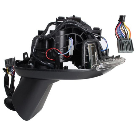 RETROVISORE ELETTRICO SINISTRO 14 PIN SENZA CALOTTA E PIASTRA SISTEMA BLIS TERMICO RICHIUDIBILE ELETTRICAMENTE CON FANALINO INT
