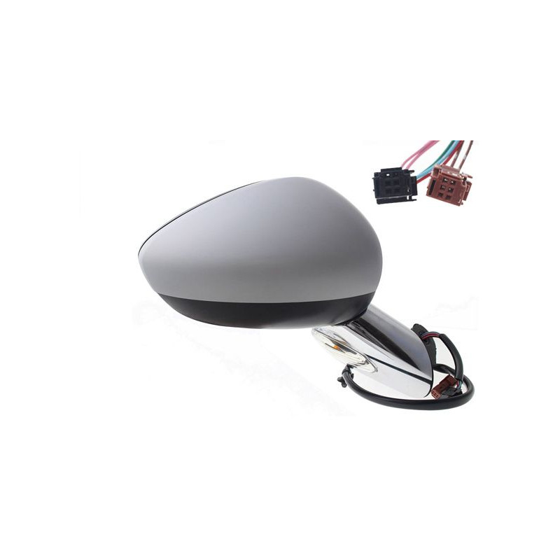 RETROVISORE ELETTRICO DESTRO 7 PIN BASE CROMATA CON PRIMER CON FANALINO INTEGRATO CON SONDA CITROEN C3 FCFN 20022010      , CIT