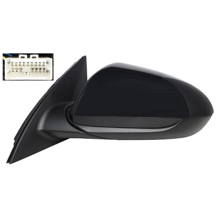 RETROVISORE ELETTRICO DESTRO 8 PIN CON PRIMER TERMICO RICHIUDIBILE ELETTRICAMENTE CON FANALINO INTEGRATO HYUNDAI i30 FASTBACK P