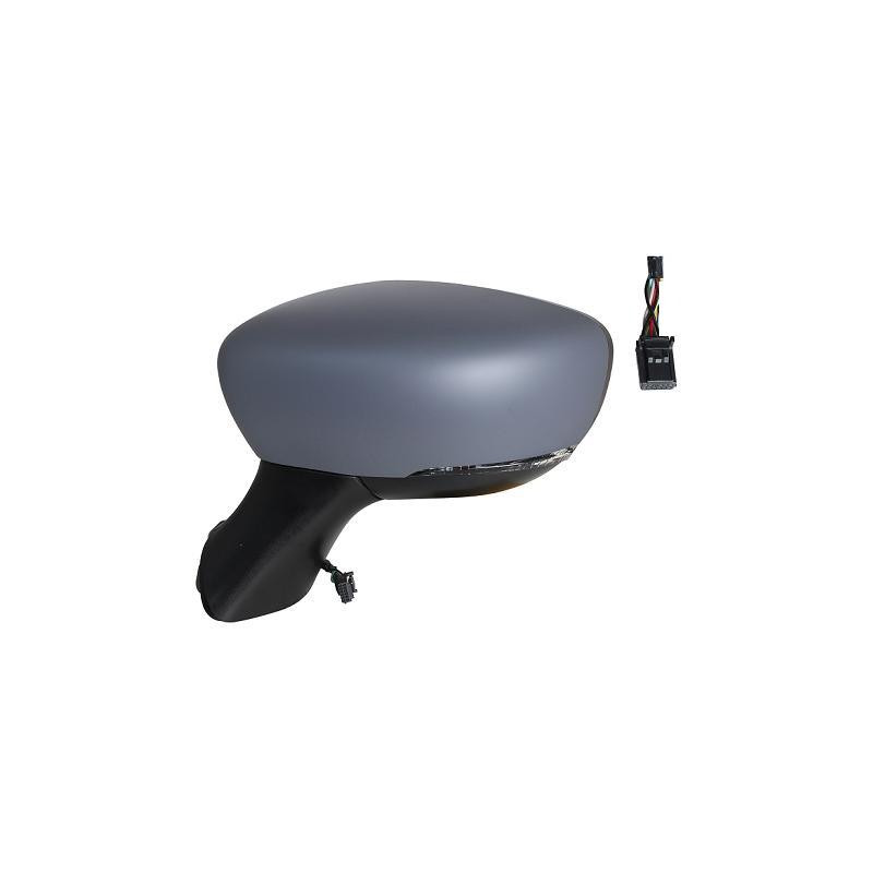 RETROVISORE ELETTRICO DESTRO 11 PIN CON PRIMER TERMICO RICHIUDIBILE ELETTRICAMENTE CON FANALINO INTEGRATO PICCOLO CON SONDA REN