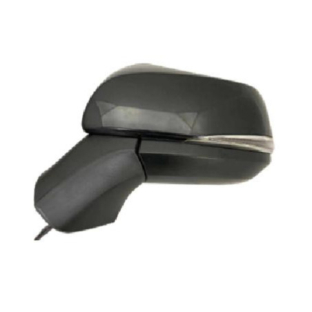 RETROVISORE ELETTRICO SINISTRO 12 PIN CALOTTA NERA LISCIA TERMICO RICHIUDIBILE ELETTRICAMENTE CON FANALINO INTEGRATO CON LUCE D