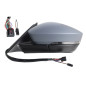 RETROVISORE ELETTRICO DESTRO 15 PIN CON PRIMER TERMICO RICHIUDIBILE ELETTRICAMENTE CON FANALINO INTEGRATO CON LUCE DI CORTESIA 