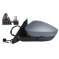 RETROVISORE ELETTRICO SINISTRO 10+2 PIN CON PRIMER TERMICO RICHIUDIBILE ELETTRICAMENTE CON FANALINO INTEGRATO CON LANE ASSIST S