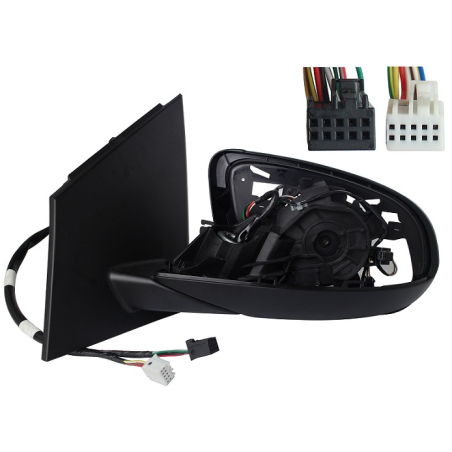 RETROVISORE ELETTRICO SINISTRO 9+7 PIN CALOTTA NON INCLUSA PIASTRA VETRO NON INCLUSA TERMICO RICHIUDIBILE ELETTRICAMENTE CON LU