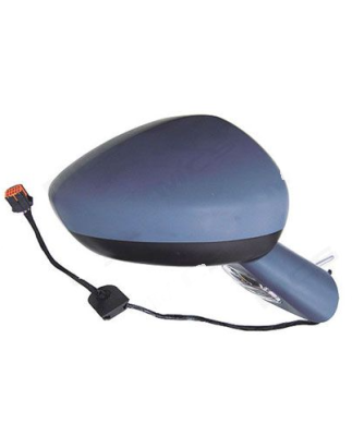 RETROVISORE ELETTRICO DESTRO 14 PIN PIASTRA AZZURRATA CON PRIMER TERMICO RICHIUDIBILE ELETTRICAMENTE CON FANALINO INTEGRATO CON
