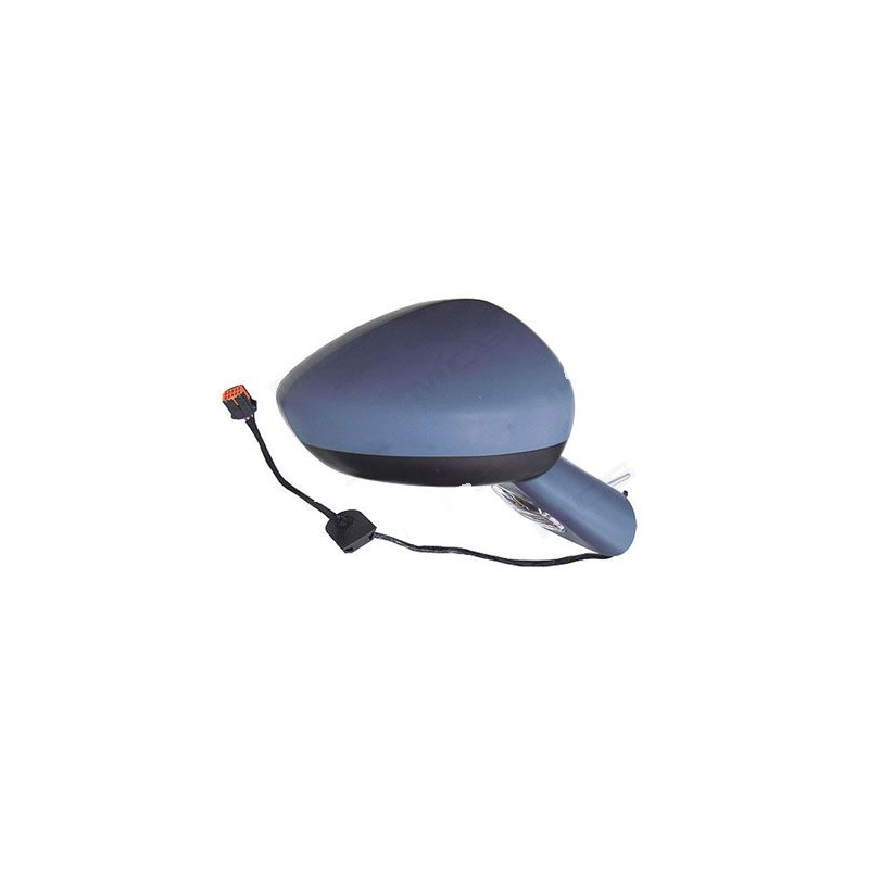 RETROVISORE ELETTRICO DESTRO 14 PIN PIASTRA AZZURRATA CON PRIMER TERMICO RICHIUDIBILE ELETTRICAMENTE CON FANALINO INTEGRATO CON