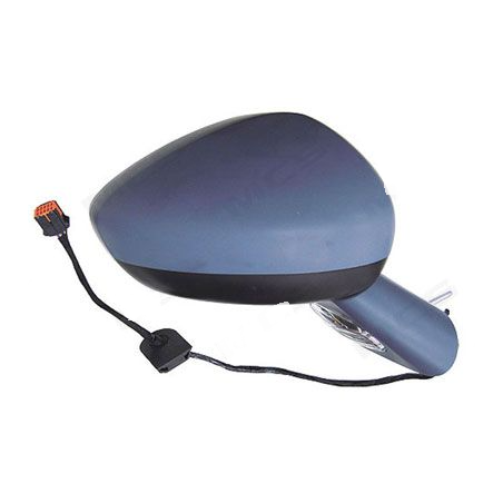 RETROVISORE ELETTRICO DESTRO 14 PIN PIASTRA AZZURRATA CON PRIMER TERMICO RICHIUDIBILE ELETTRICAMENTE CON FANALINO INTEGRATO CON