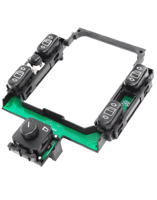 PULSANTIERA ALZACRISTALLI CENTRALE 18 PIN 4 INTERRUTTORI NO MOSTRINA COMANDI RETROVISORI BLOCCO FINESTRINI MERCEDES-BENZ C CLAS