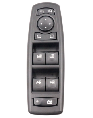 PULSANTIERA ALZACRISTALLI PORTA ANTERIORE SINISTRA 19 PIN 4 INTERRUTTORI COMANDI RETROVISORI RIBALTABILI BLOCCO FINESTRINI RENA