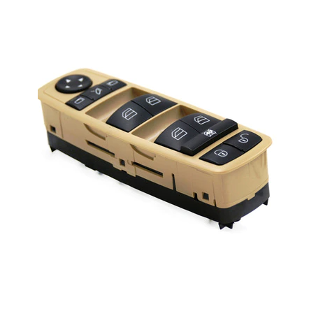 PULSANTIERA ALZACRISTALLI PORTA ANTERIORE SINISTRA 3 PIN 4 INTERRUTTORI BEIGE CHIUSURA CENTRALIZZATA COMANDI RETROVISORI RIBALT