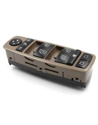 PULSANTIERA ALZACRISTALLI PORTA ANTERIORE SINISTRA 3 PIN 4 INTERRUTTORI MARRONE COMANDI RETROVISORI RIBALTABILI BLOCCO FINESTRI