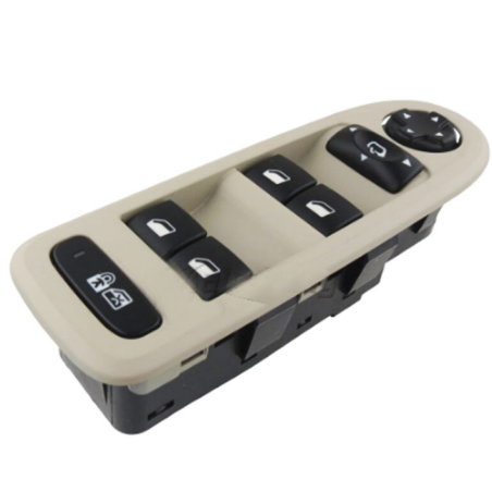PULSANTIERA ALZACRISTALLI PORTA ANTERIORE SINISTRA 32 PIN 4 INTERRUTTORI BEIGE CHIUSURA CENTRALIZZATA COMANDI RETROVISORI RIBAL