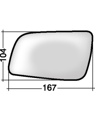 VETRO CON PIASTRA SINISTRO ASFERICO OPEL ASTRA G T98F35 19982004