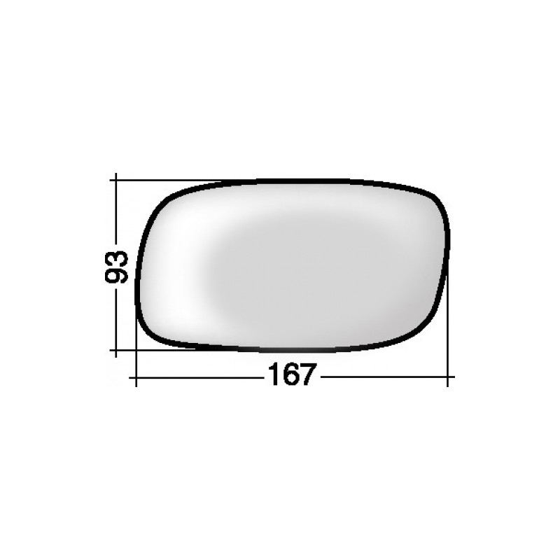 VETRO CON PIASTRA SINISTRO ASFERICO OPEL ASTRA F T92 19951998