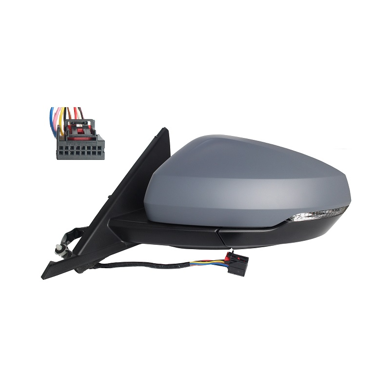 RETROVISORE ELETTRICO SINISTRO 6 PIN CON PRIMER TERMICO ASFERICO CON FANALINO INTEGRATO AUDI A1 GBAGBH 2018