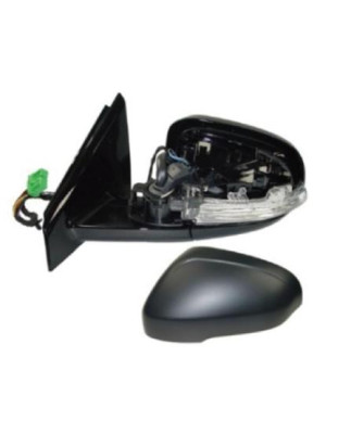 RETROVISORE ELETTRICO SINISTRO 10 PIN CON PRIMER TERMICO ASFERICO RICHIUDIBILE ELETTRICAMENTE CON FANALINO INTEGRATO CON LUCE D