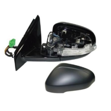 RETROVISORE ELETTRICO SINISTRO 10 PIN CON PRIMER TERMICO ASFERICO RICHIUDIBILE ELETTRICAMENTE CON FANALINO INTEGRATO CON LUCE D