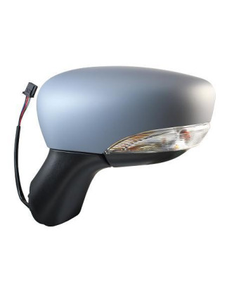 RETROVISORE ELETTRICO SINISTRO 9 PIN CON PRIMER TERMICO ASFERICO RICHIUDIBILE ELETTRICAMENTE CON FANALINO INTEGRATO NISSAN MICR