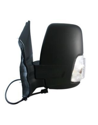 RETROVISORE ELETTRICO DESTRO BRACCIO CORTO NERO 8 PIN TERMICO RICHIUDIBILE ELETTRICAMENTE CON FANALINO INTEGRATO BIANCO FORD TR