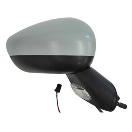 RETROVISORE ELETTRICO DESTRO 11 PIN BASE NERA CON PRIMER TERMICO RICHIUDIBILE ELETTRICAMENTE CON FANALINO INTEGRATO CON SONDA C