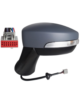 RETROVISORE ELETTRICO SINISTRO 9 PIN CON PRIMER TERMICO CON FANALINO INTEGRATO CON SISTEMA BLIS FORD ECOSPORT 2017