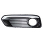 GRIGLIA PARAURTI ANTERIORE SINISTRA 35 PORTE NERA LUCIDA CHIUSA CON FENDINEBBIA CON MODANATURA SILVER BMW SERIES 1 35D F21F20 2