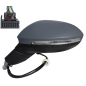 RETROVISORE ELETTRICO DESTRO 11 PIN CON PRIMER TERMICO CON FANALINO INTEGRATO CON LUCE DI CORTESIA CON MEMORIA VOLKSWAGEN GOLF 