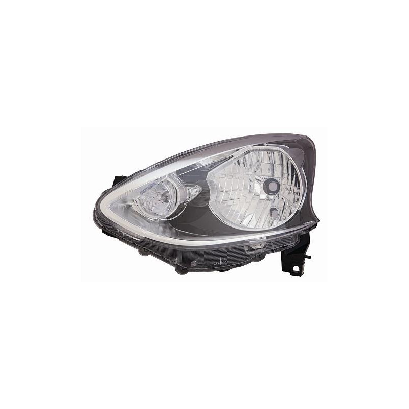 PROIETTORE SINISTRO CON PARABOLA NERA NISSAN MICRA K13 20132017