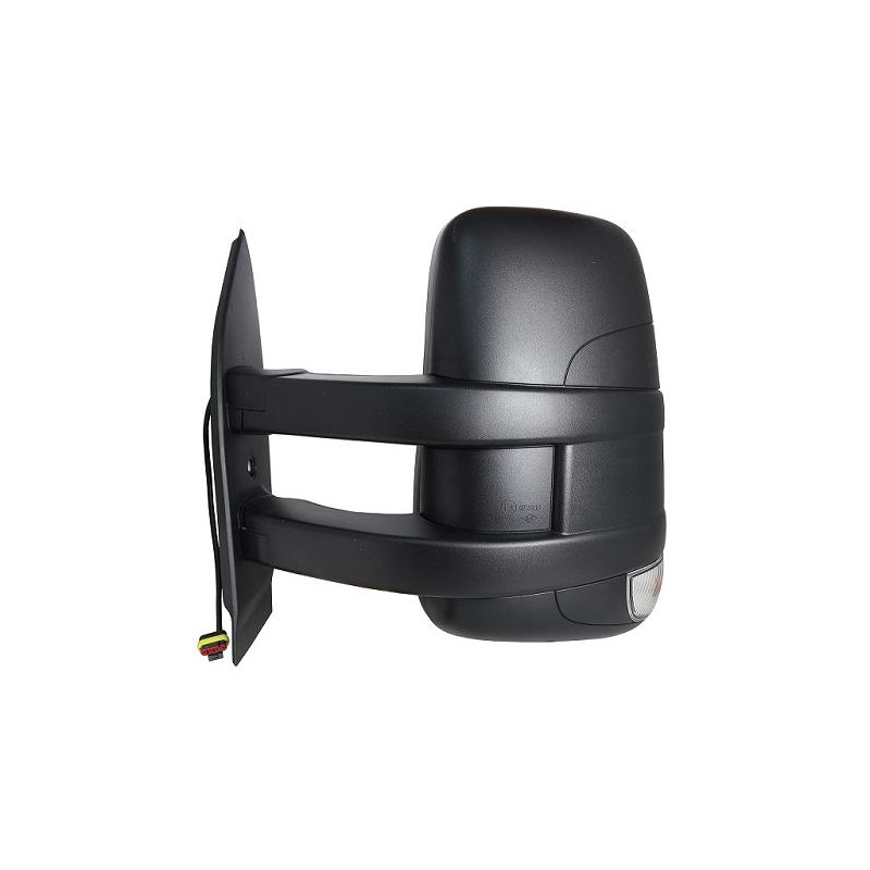 RETROVISORE MANUALE DESTRO BRACCIO LUNGO NERO 2 PIN CON FANALINO INTEGRATO IVECO DAILY 20142019      , IVECO DAILY 2019