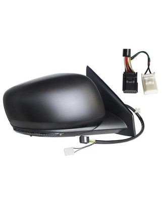 RETROVISORE ELETTRICO SINISTRO 9+2 PIN CON PRIMER TERMICO RICHIUDIBILE ELETTRICAMENTE CON FANALINO INTEGRATO CON SISTEMA BLIS R
