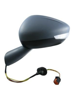 RETROVISORE ELETTRICO SINISTRO 10 PIN CON PRIMER TERMICO RICHIUDIBILE ELETTRICAMENTE CON FANALINO INTEGRATO CON LUCE DI CORTESI