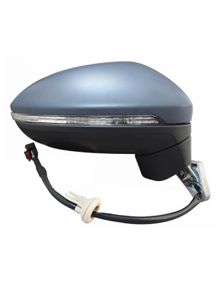 RETROVISORE ELETTRICO DESTRO 15 PIN CON PRIMER TERMICO RICHIUDIBILE ELETTRICAMENTE CON FANALINO INTEGRATO CON LUCE DI CORTESIA 