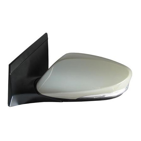 RETROVISORE ELETTRICO SINISTRO 10 PIN CON PRIMER TERMICO RICHIUDIBILE ELETTRICAMENTE CON FANALINO INTEGRATO LED CON LUCE DI COR